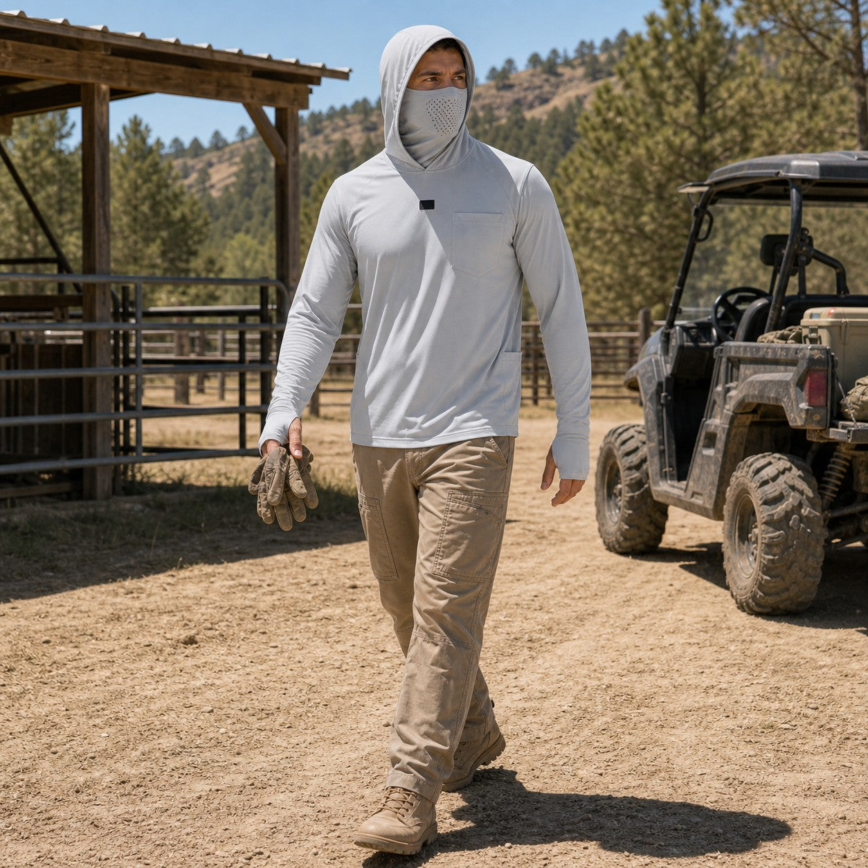 Sun Shirt – UPF 50+ Quick-Dry Hooded Fishing Shirt