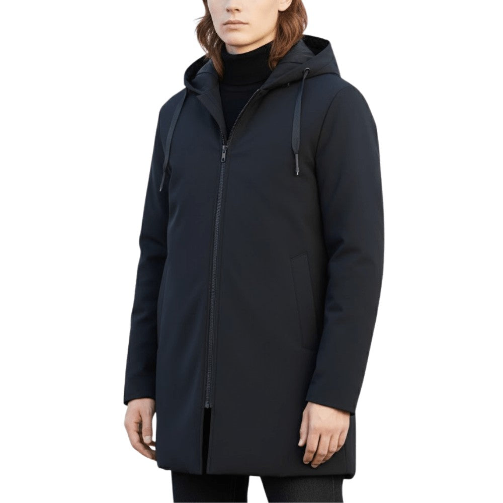 Men's Quilted Winter Coat – Hooded Insulated Padded Warm Jacket