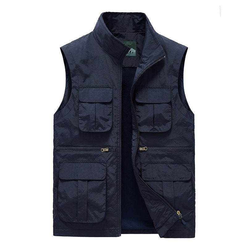 Travel Work Vest – Men's Lightweight Breathable Utility Vest