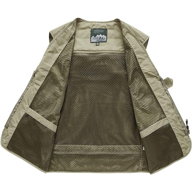 Fishing Vest – Men's Lightweight 16-Pocket Utility Vest