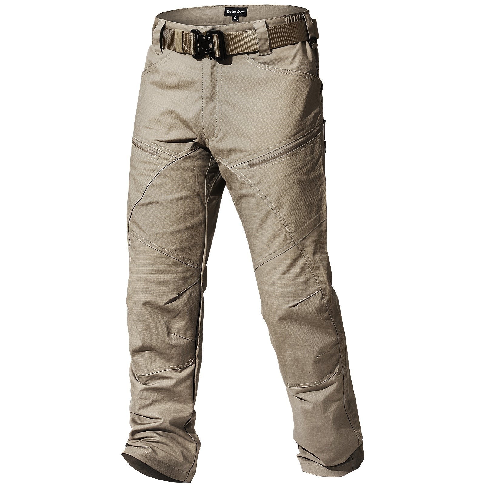 Tactical Trousers – Men's Khaki Stretch Cargo Combat
