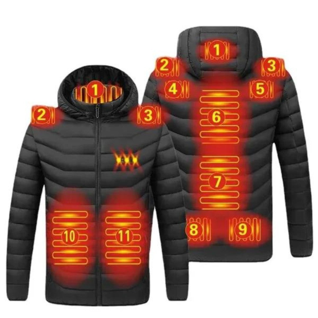 Heated Jacket – USB 11-Zone Rechargeable Winter Jacket