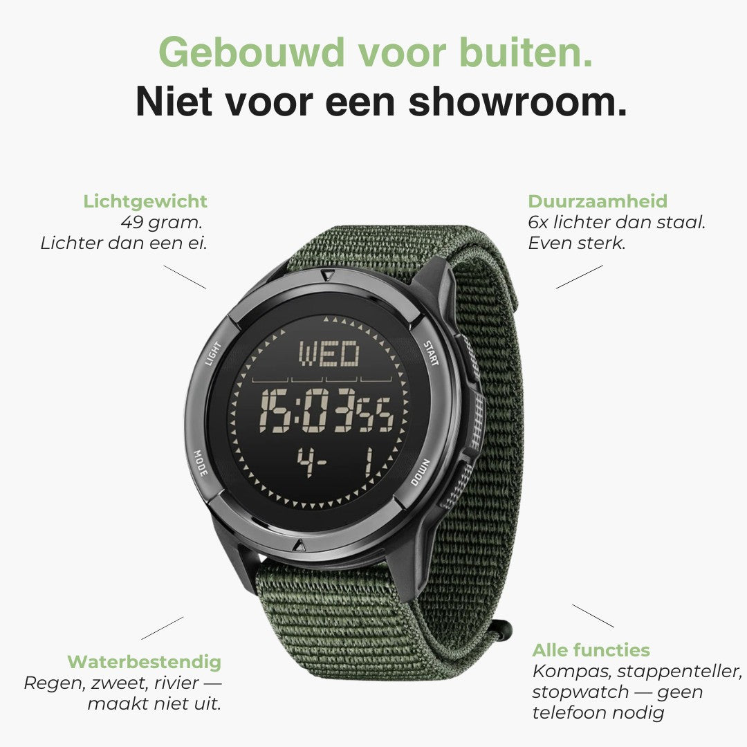 Digital Watch – Men's Carbon Fibre Outdoor Sports Watch