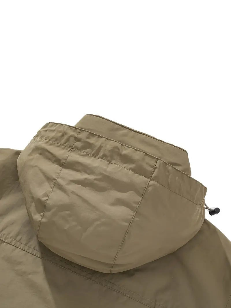 Men's Waterproof Outdoor Jacket – Wind & Waterproof Nylon Coat