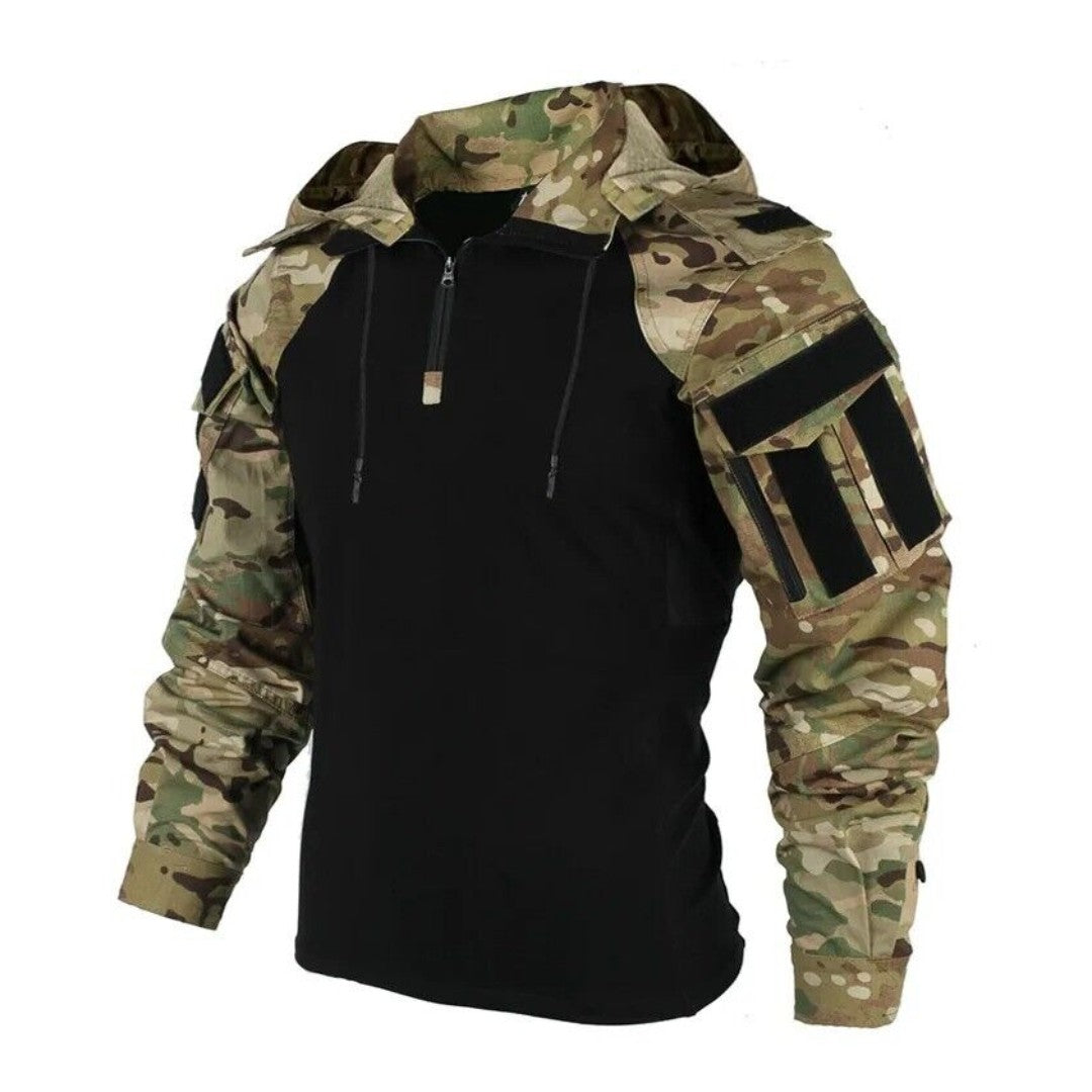 Men's Tactical Hoodie – Warm Rugged Outdoor Hooded Top