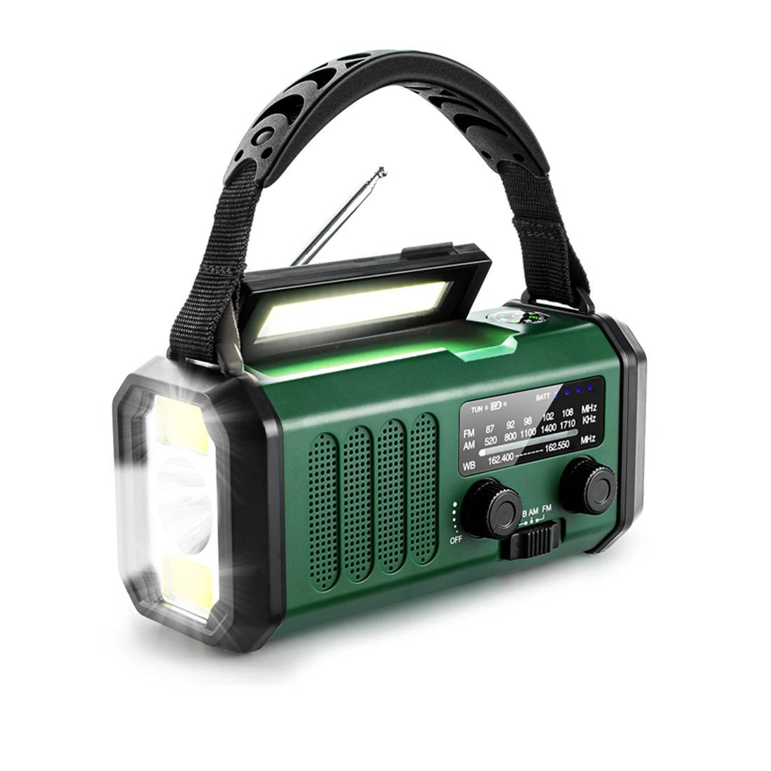 Emergency Radio – Solar & Hand-Crank Rechargeable Radio