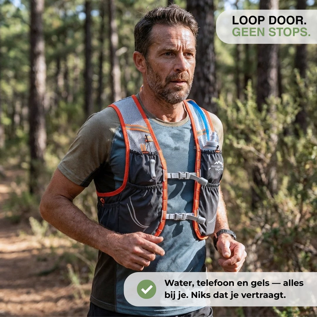 Trail Running Vest – Hydration Vest with 2 Soft Flasks