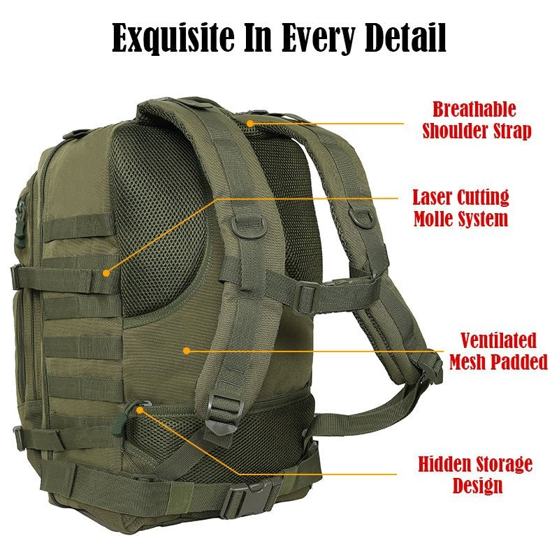 3-Day Military Backpack – Durable MOLLE Tactical Rucksack
