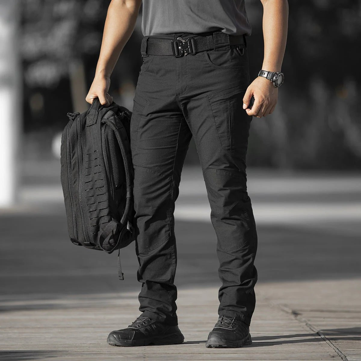 Tactical Trousers – Men's Stretch Cargo Combat Trousers
