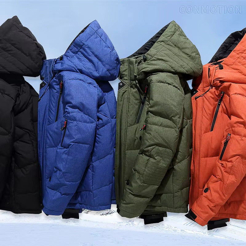 Men's Winter Down Jacket – Thermal Water-Repellent Puffer