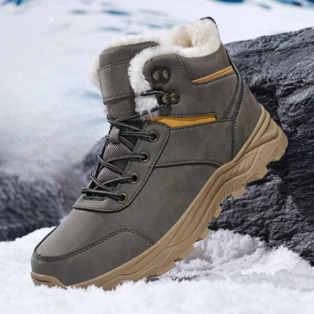 Men's Winter Hiking Boots – Plush-Lined Waterproof Boots