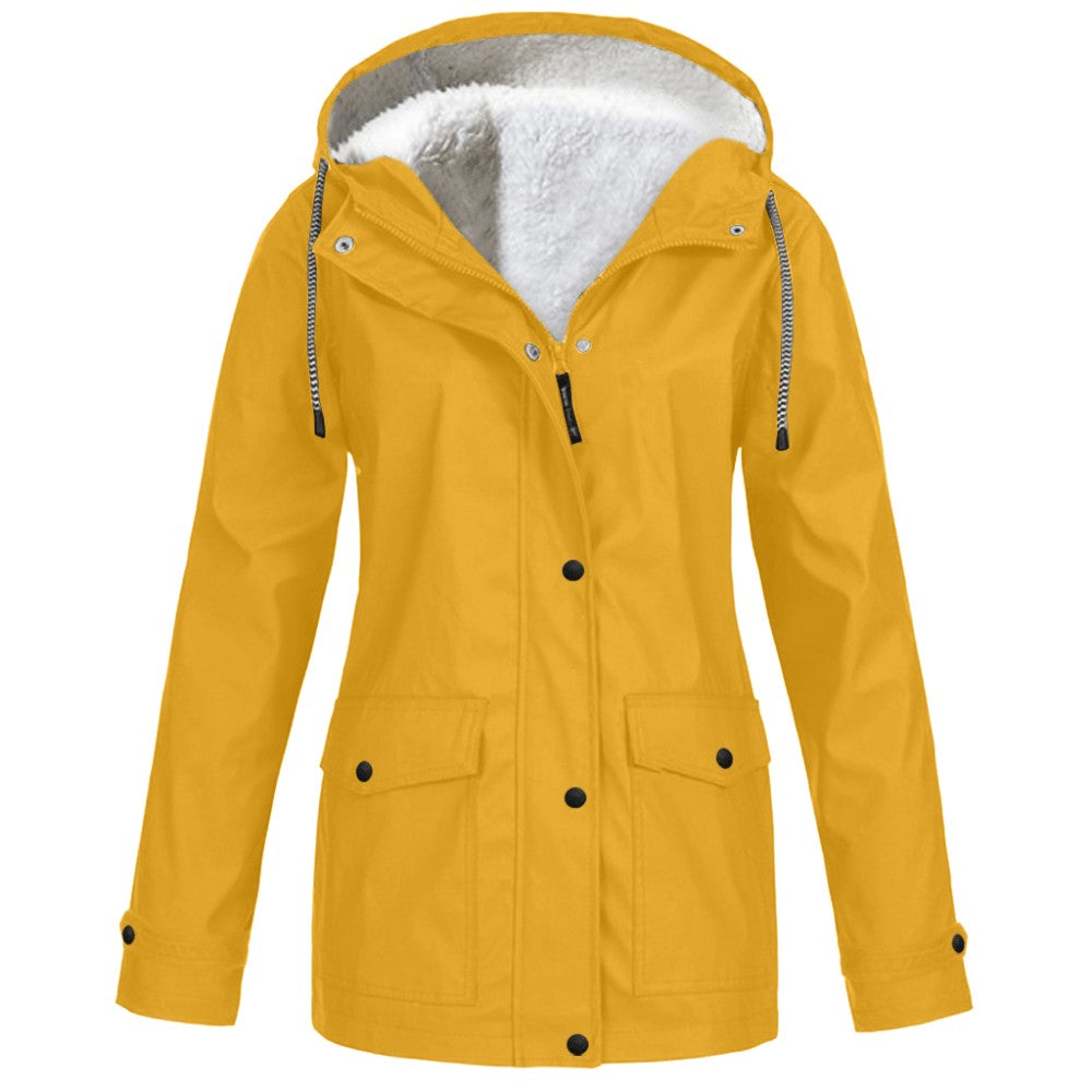 Women's Waterproof Rain Jacket – Hooded Windproof Storm Coat