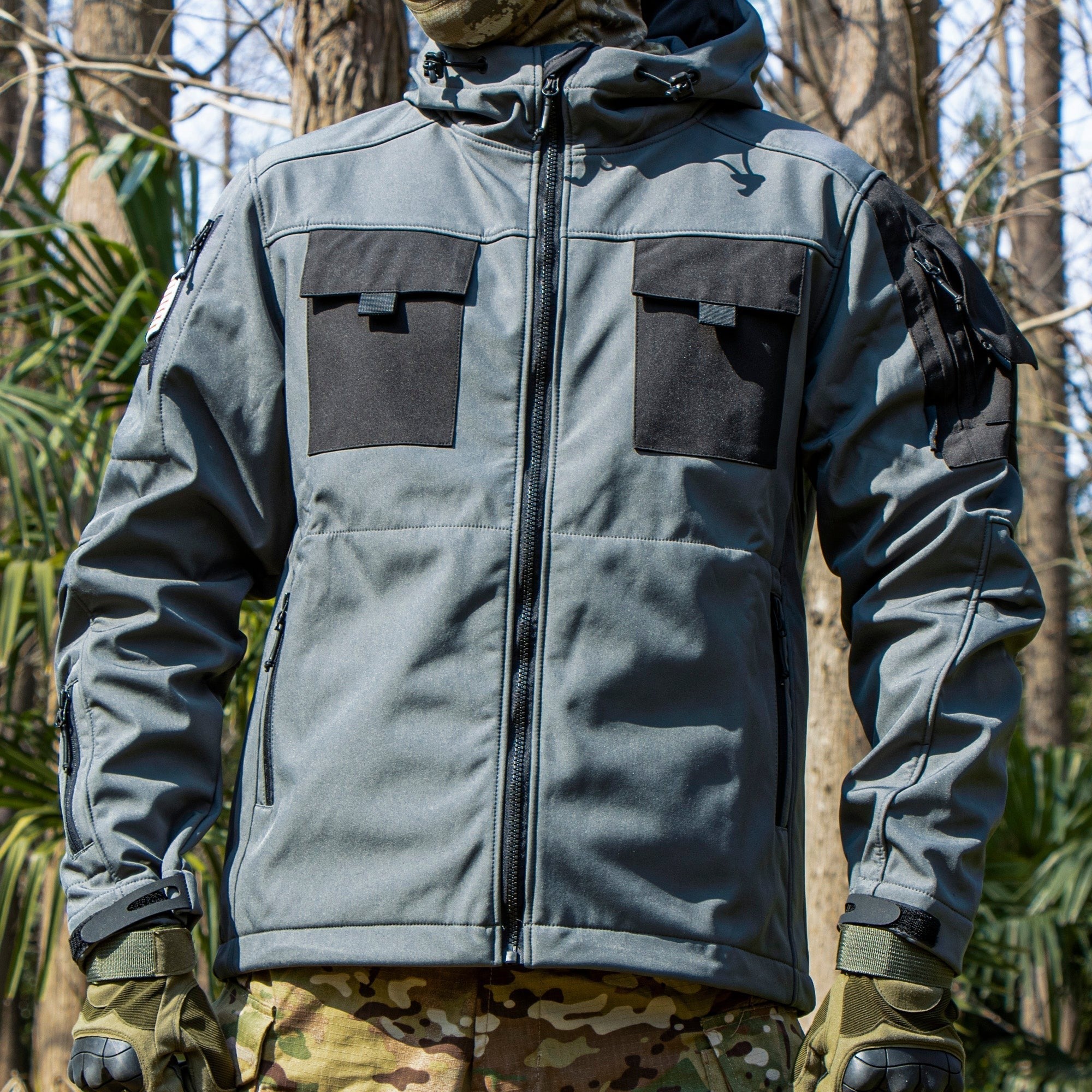 Tactical Jacket – Men's 5-in-1 Waterproof Softshell Winter Coat