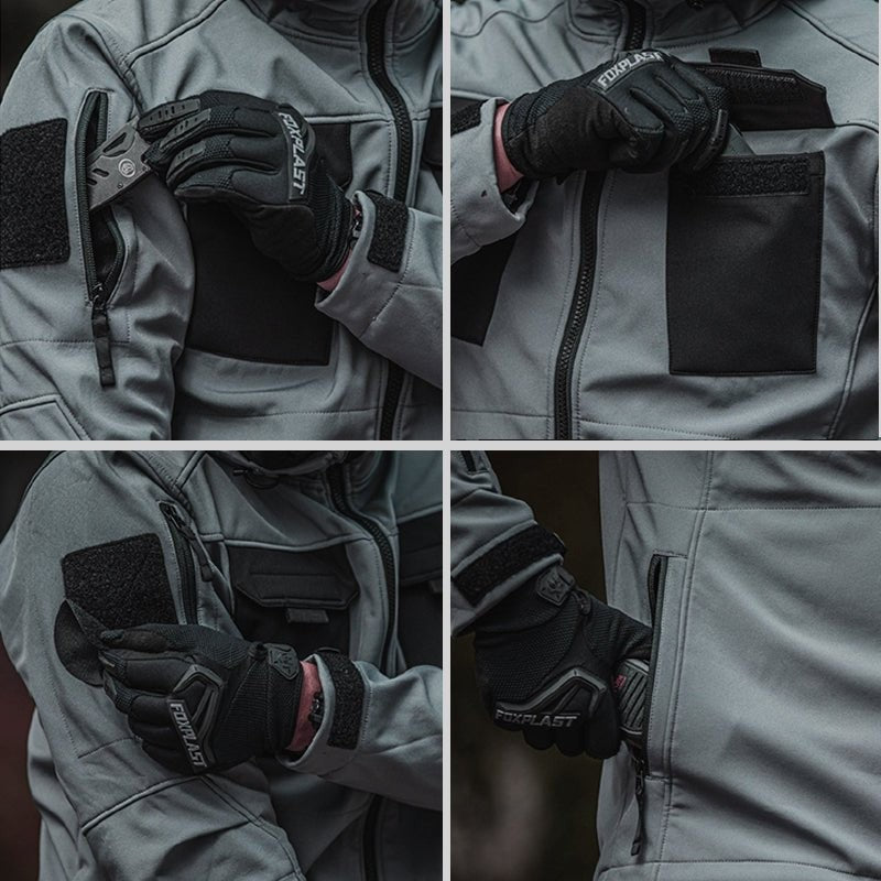 Tactical Jacket – Men's 5-in-1 Waterproof Softshell Winter Coat