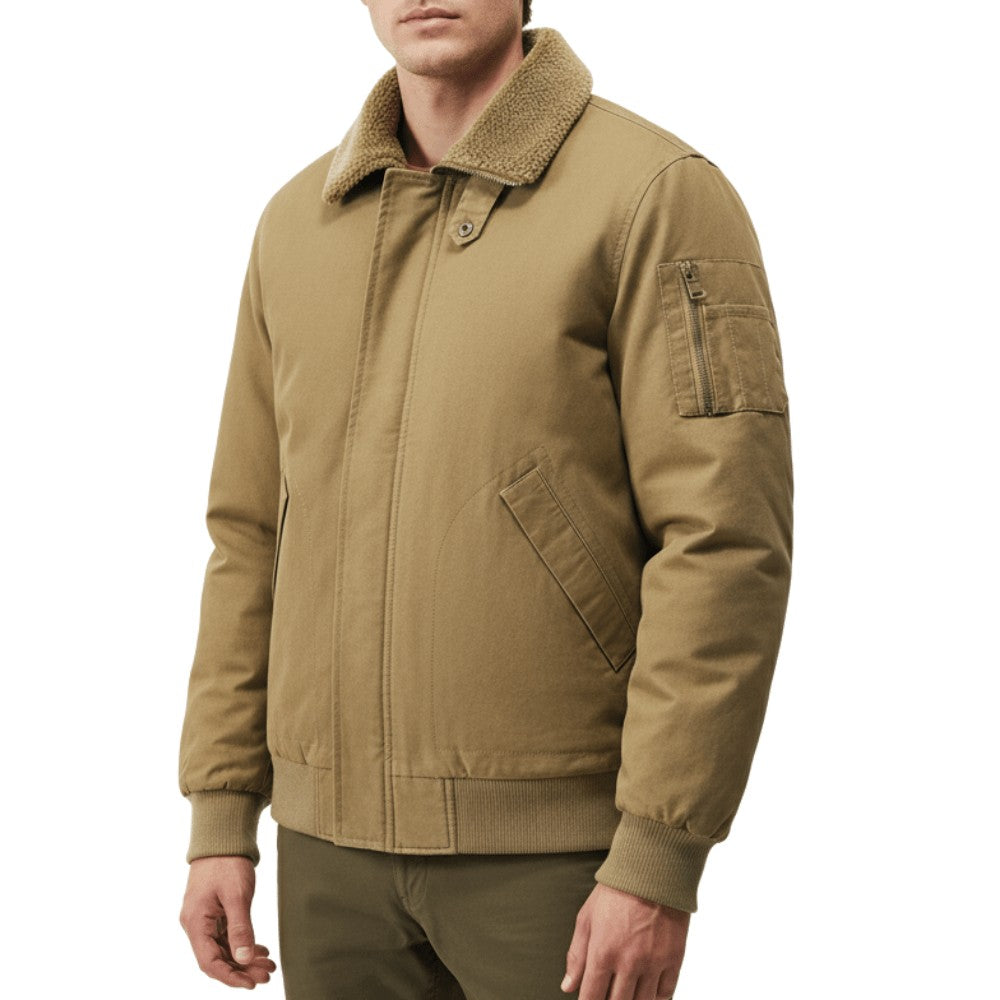 Men's Insulated Cotton Jacket – Warm Outdoor Cold-Weather Coat