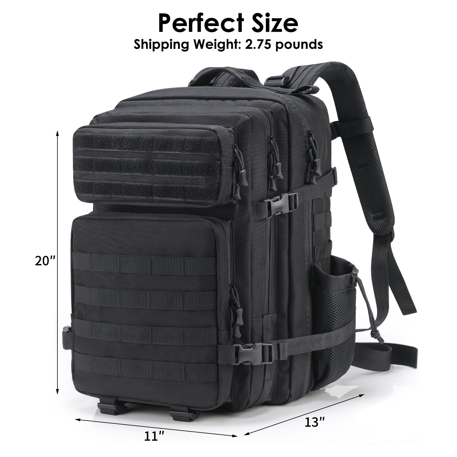 Tactical Backpack 45L – Waterproof 900D Assault Rucksack