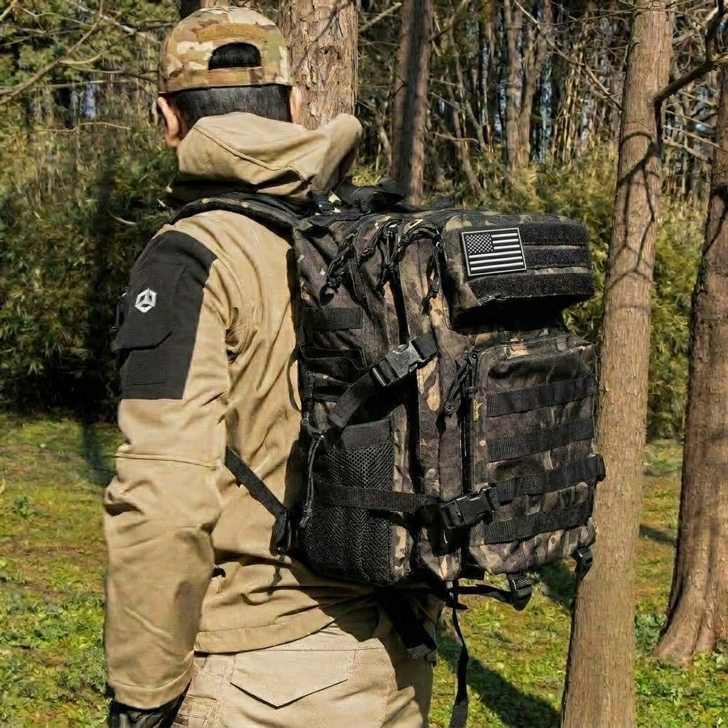 Tactical Backpack 45L – Waterproof 900D Assault Rucksack