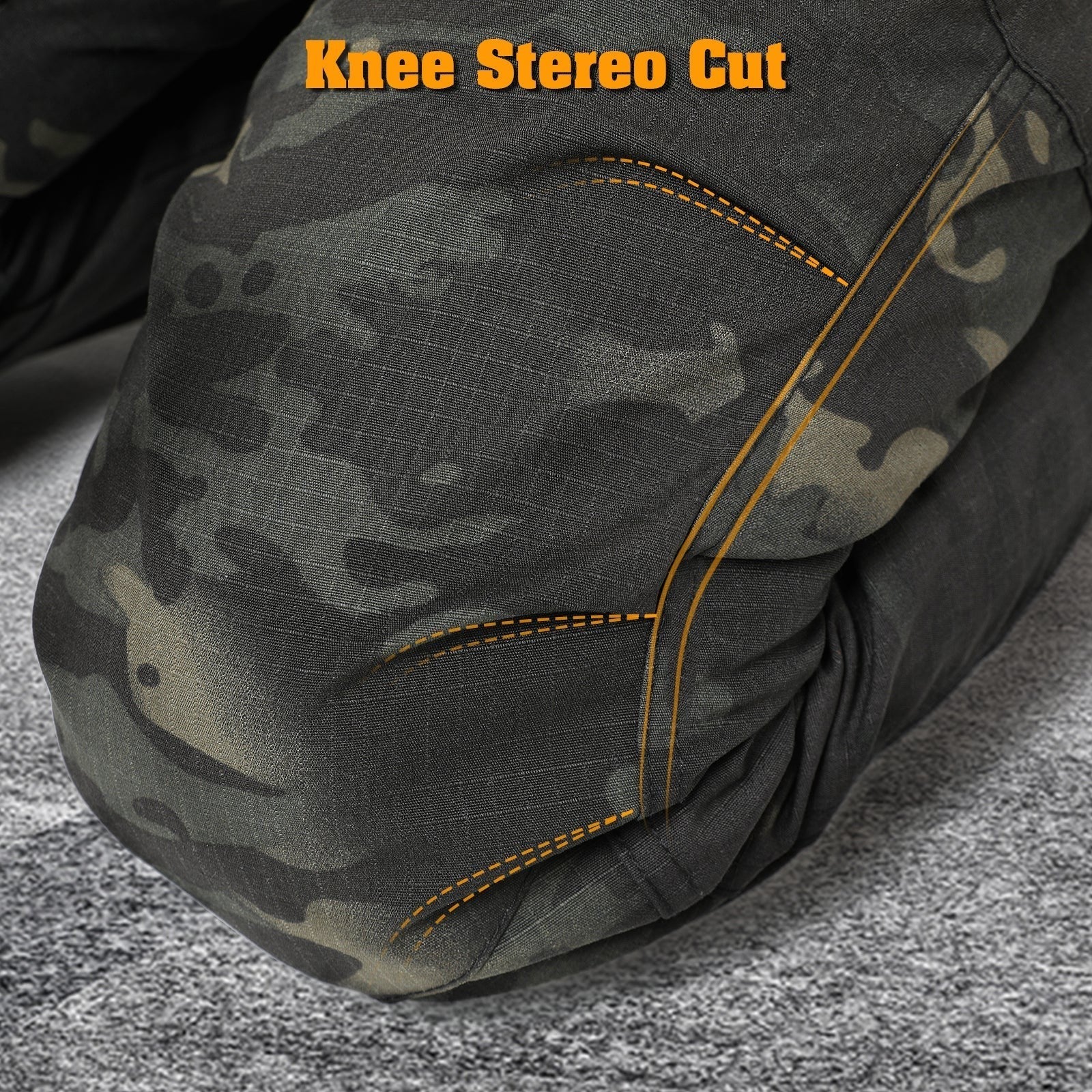 Waterproof Tactical Trousers – Men's Dark Camo Rip-Stop