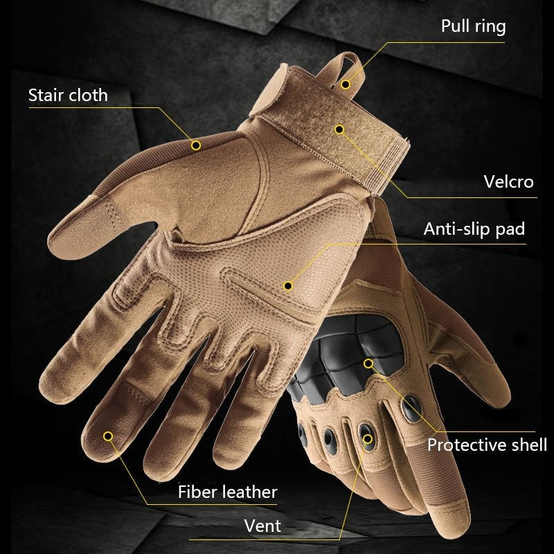 Tactical Gloves – Men's Hard Knuckle Combat Shooting Gloves