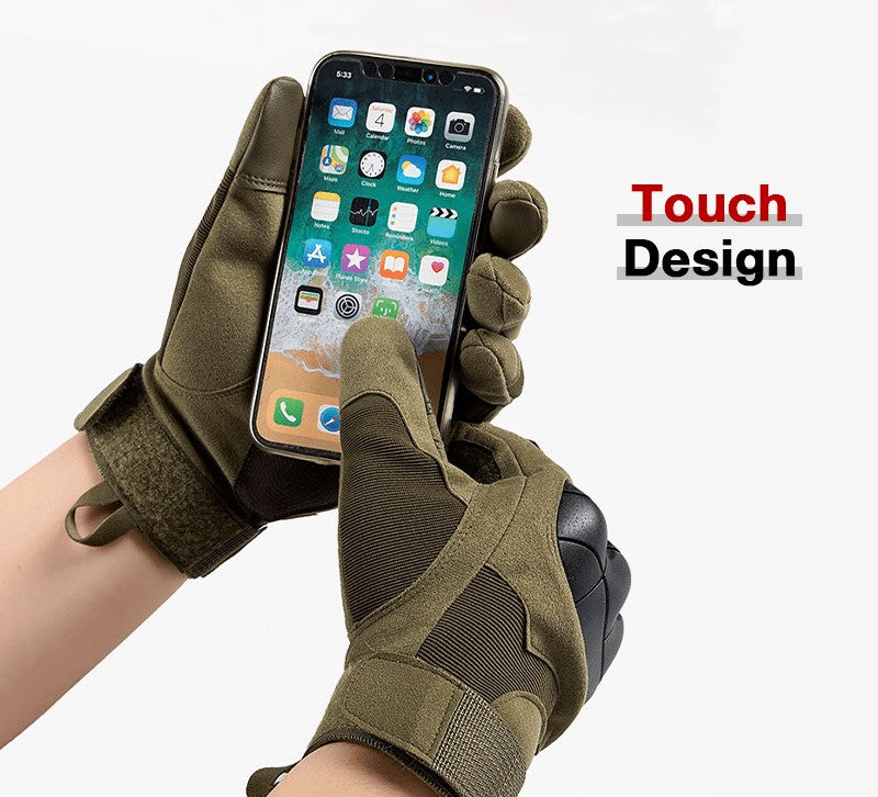 Tactical Gloves – Men's Hard Knuckle Combat Shooting Gloves