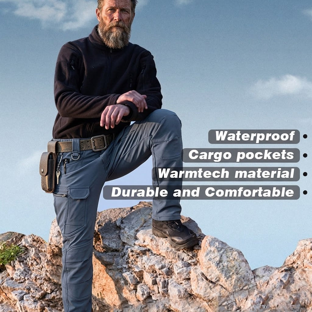 Waterproof Tactical Trousers – Men's Softshell Cargo Trousers