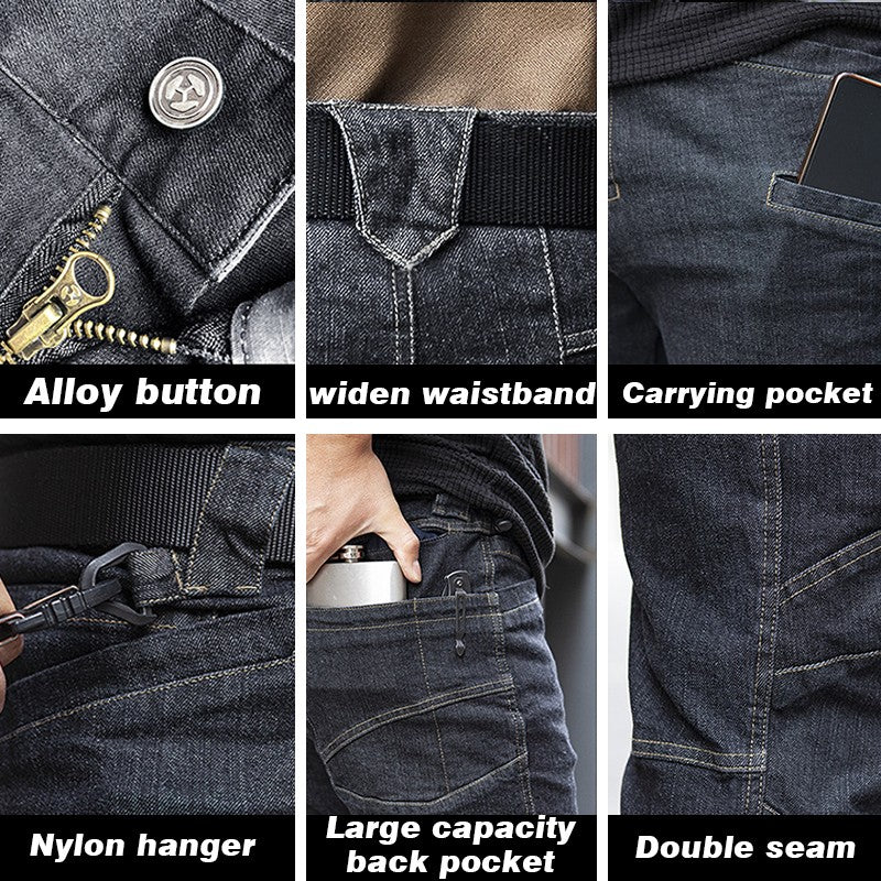 Tactical Jeans – Men's Stretch Flex Denim Combat Trousers