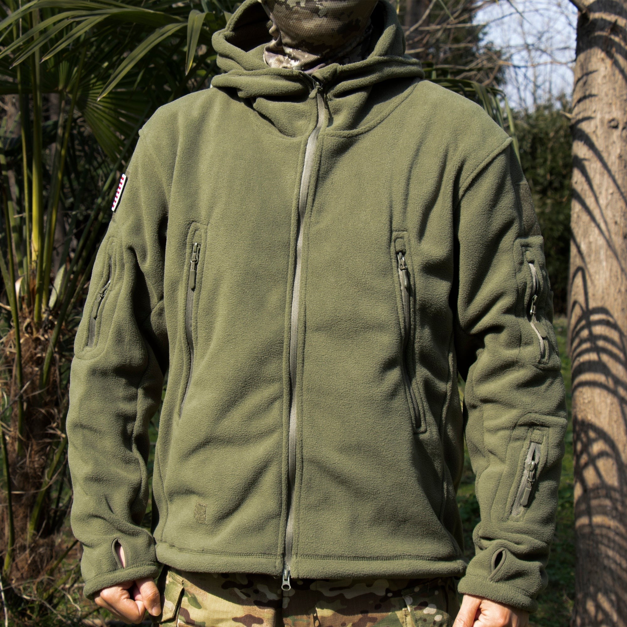 Fleece Tactical Jacket – Men's Warm Hooded Military Jacket