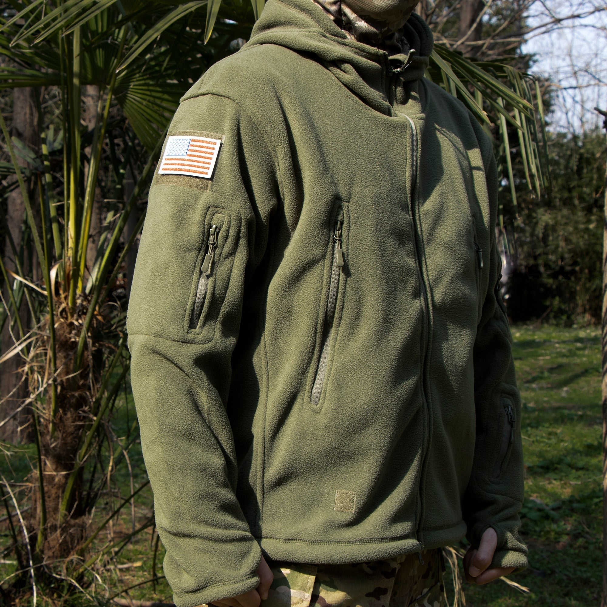 Fleece Tactical Jacket – Men's Warm Hooded Military Jacket