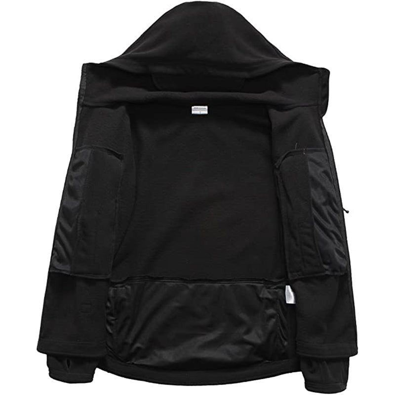 Fleece Tactical Jacket – Men's Warm Hooded Military Jacket