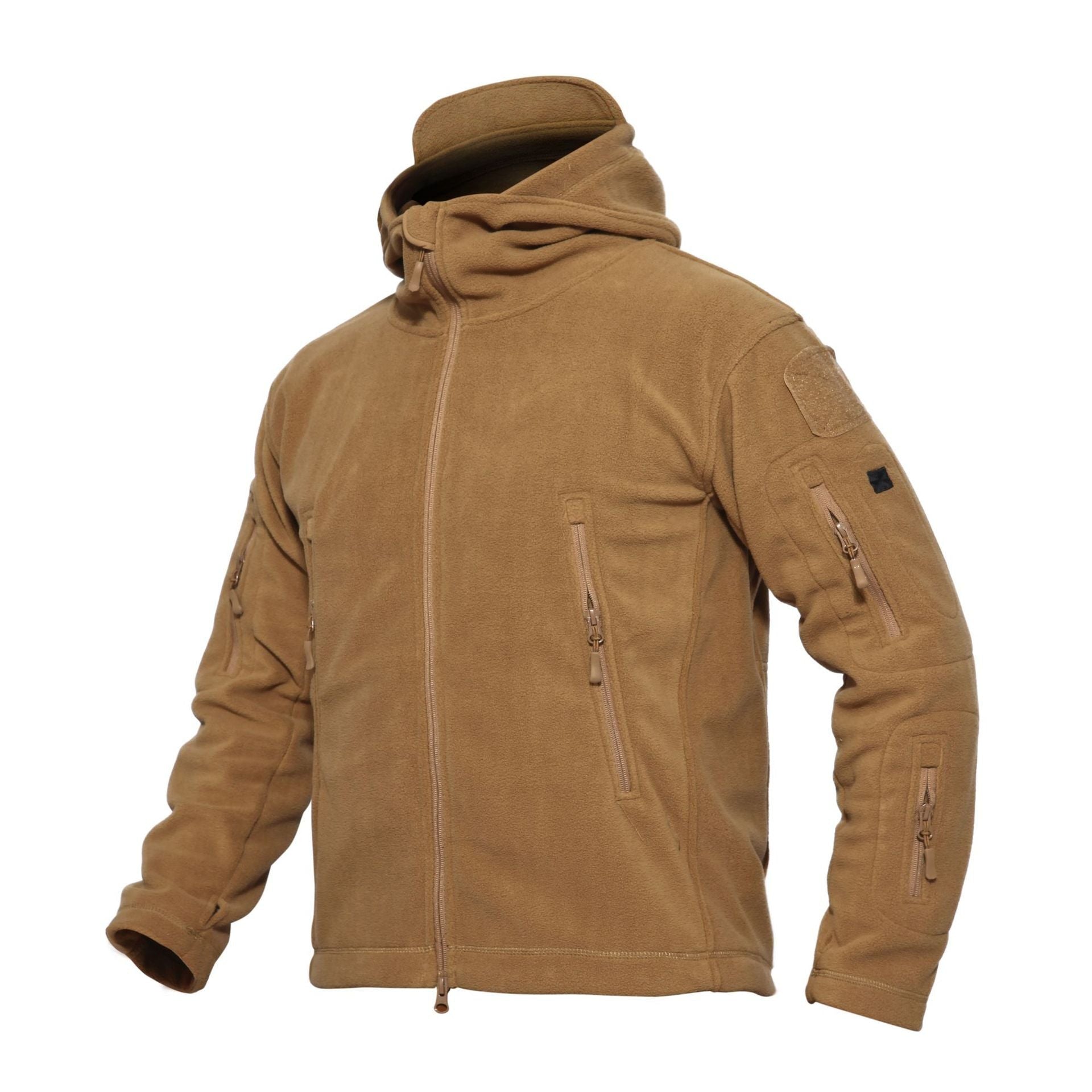 Fleece Tactical Jacket – Men's Warm Hooded Military Jacket