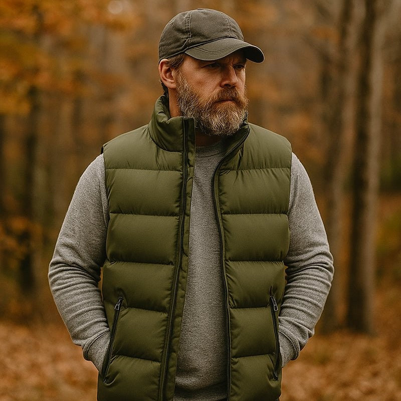 Padded Gilet – Men's Thermal Cotton Insulated Body Warmer