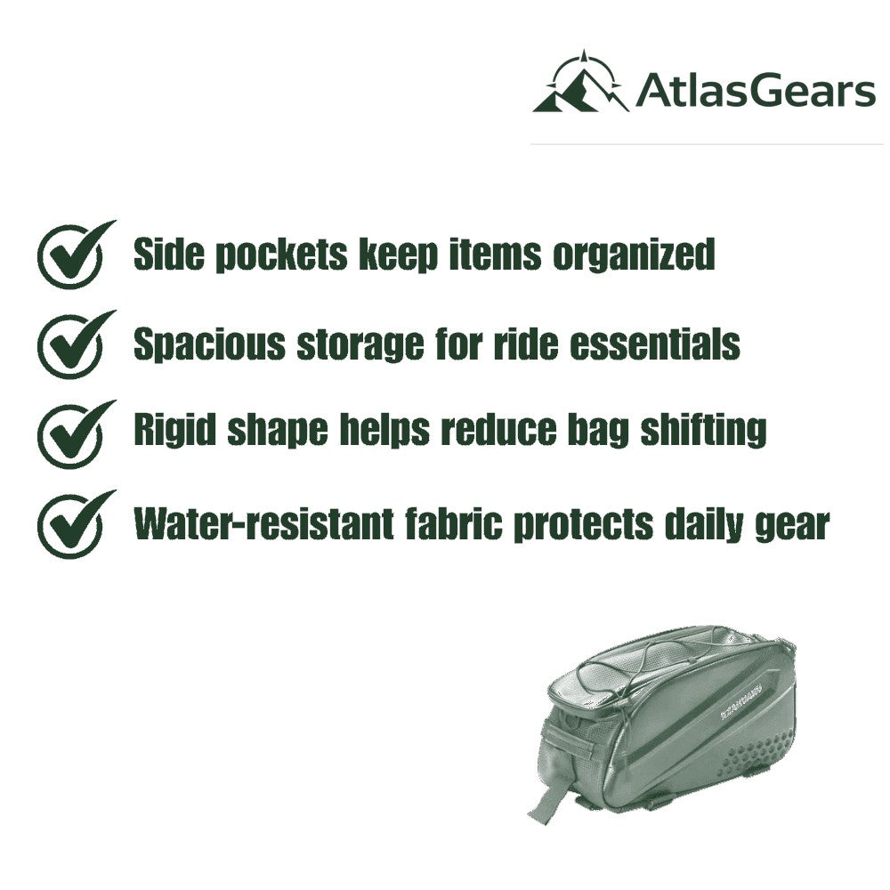 Bike Pannier – Water-Resistant Rigid Rear Rack Bag