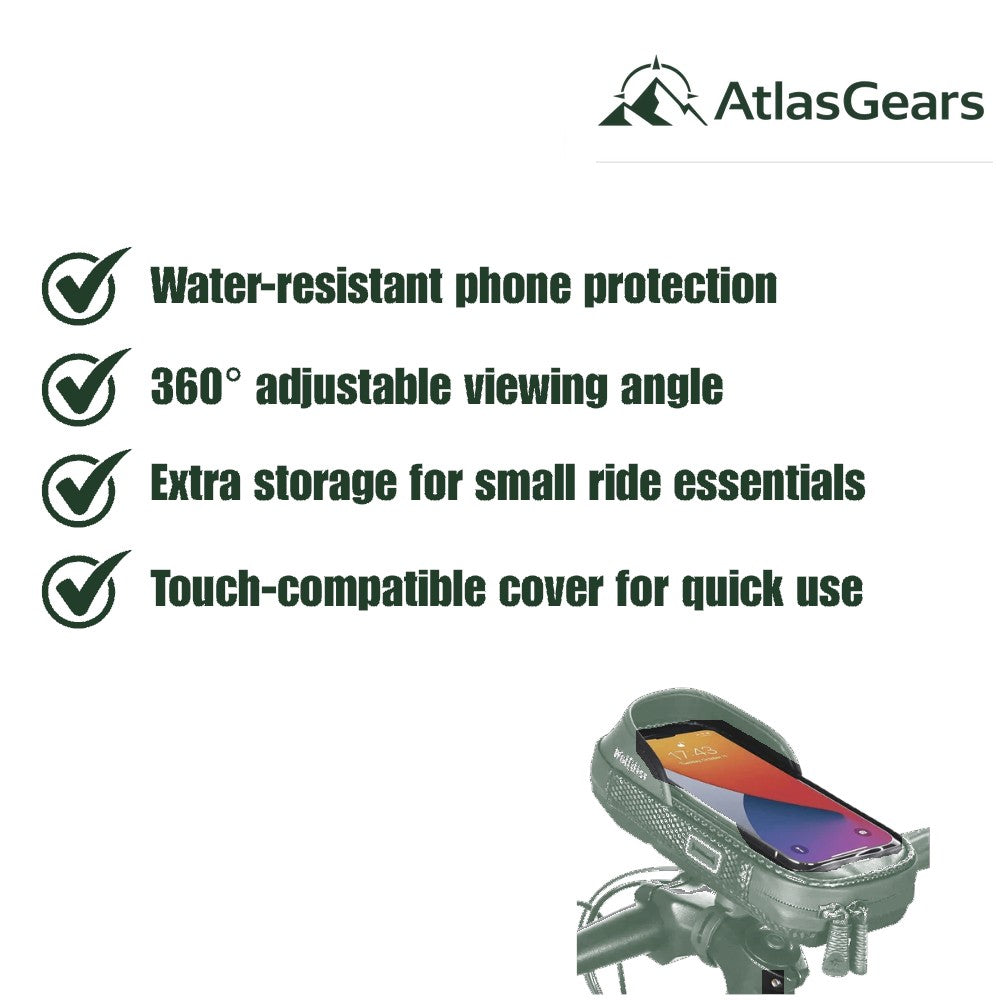 Bike Phone Mount – Water-Resistant 360 Rotatable Holder