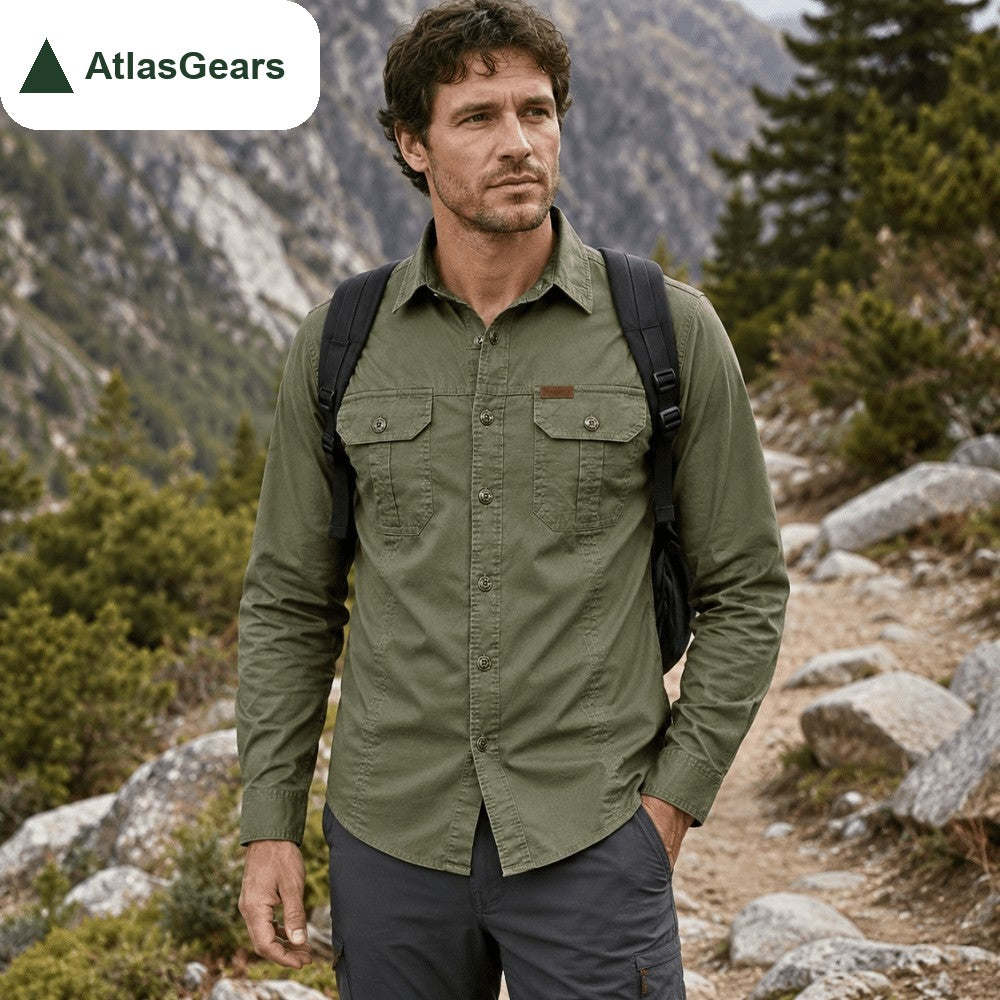 Outdoor Shirt – Durable Breathable Cotton Layering Shirt