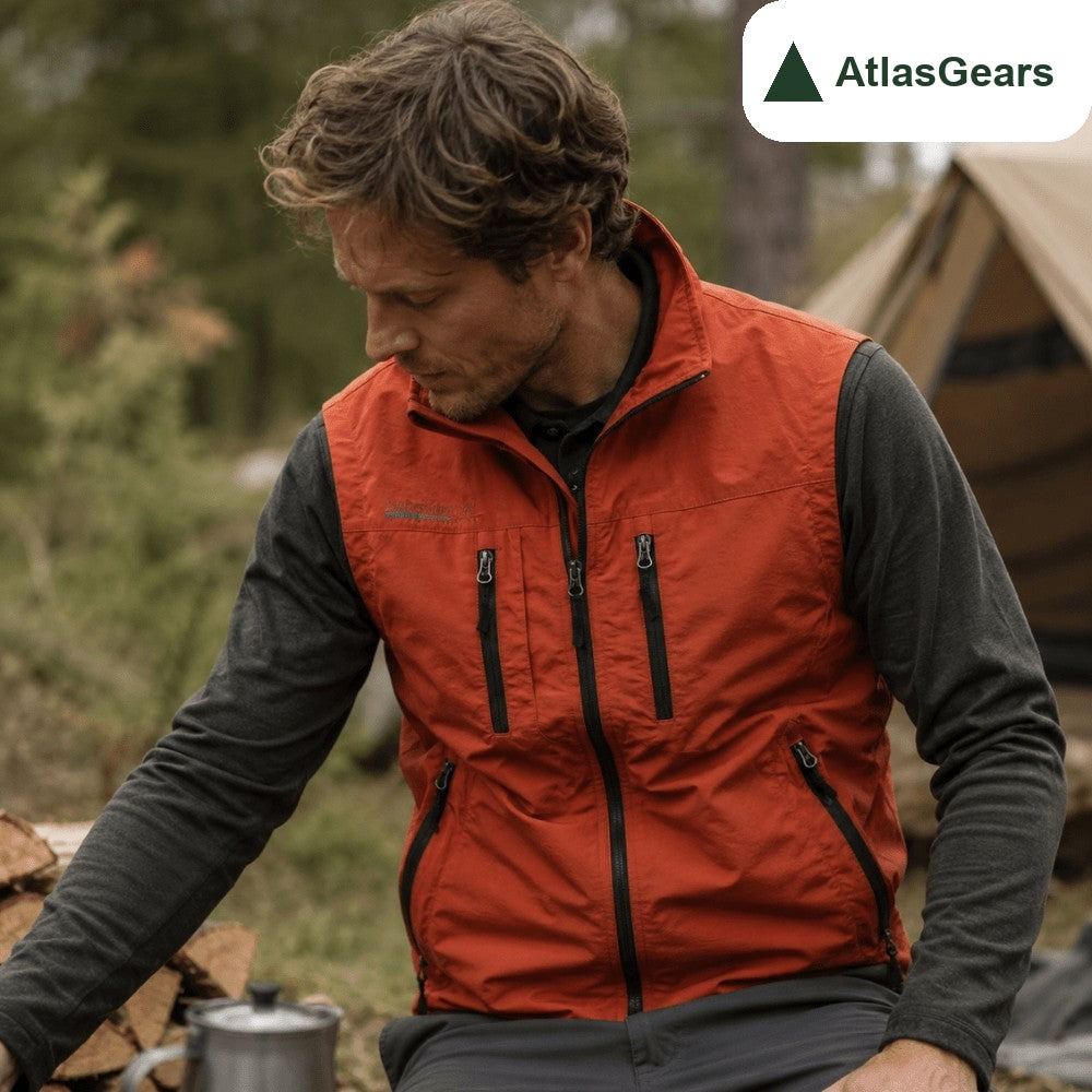 Cargo Gilet – Lightweight Water-Resistant Sleeveless Vest