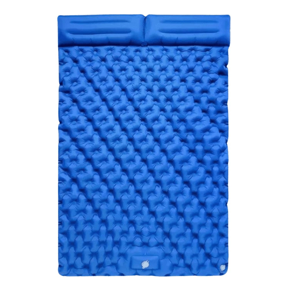 Camping Mattress – Double Inflatable Lightweight Sleeping Mat – Light Blue