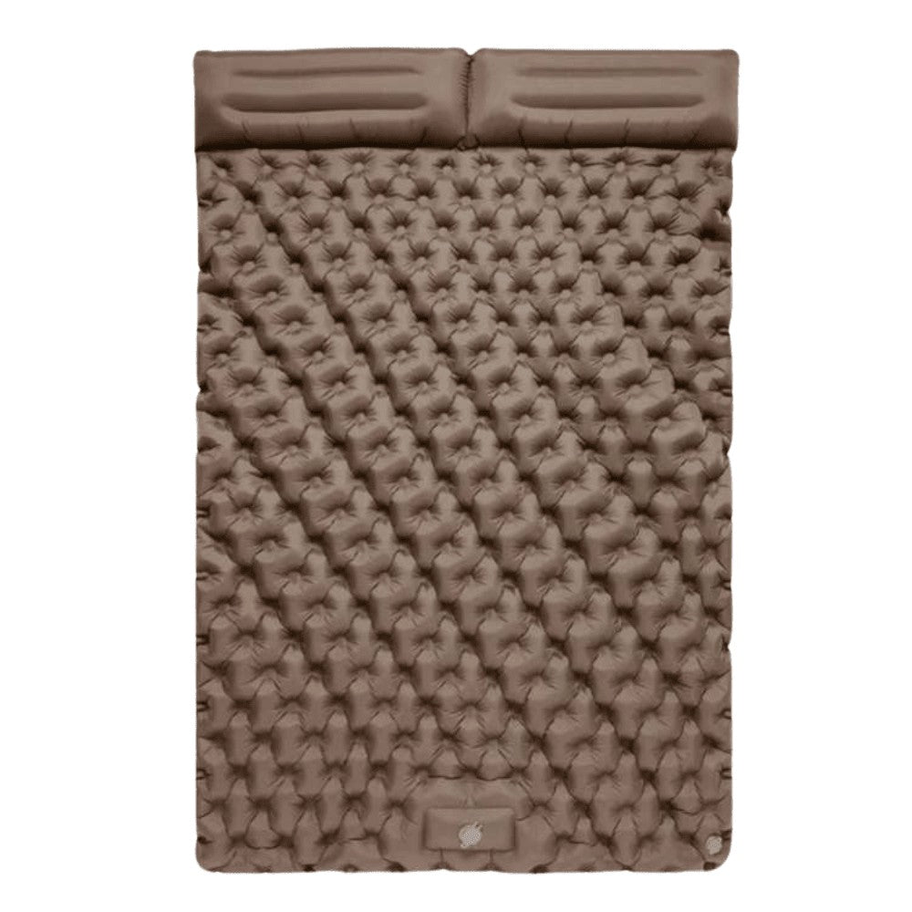 Camping Mattress – Double Inflatable Lightweight Sleeping Mat – Khaki