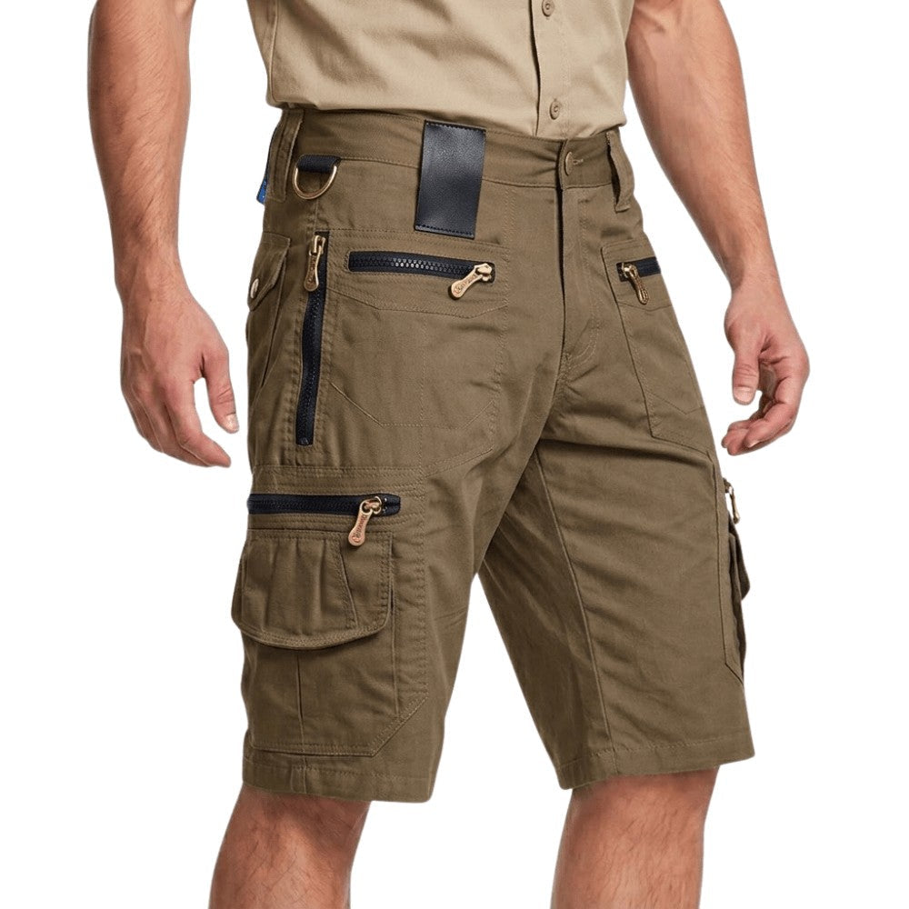 Cargo Shorts – Men's Breathable Cotton Hiking Shorts – Brown