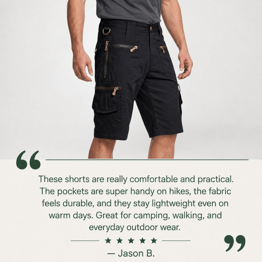 Cargo Shorts – Men's Breathable Cotton Hiking Shorts