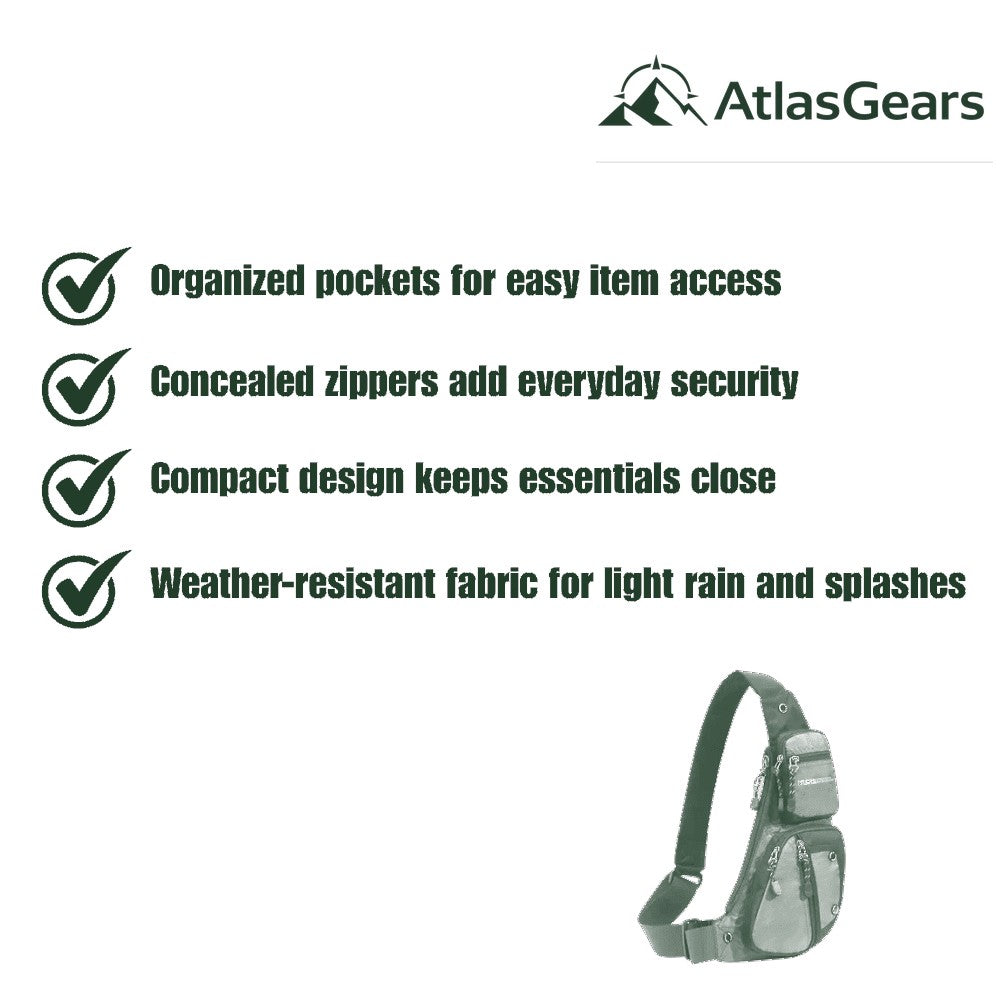 Crossbody Bag – Weather-Resistant Secure Travel Bag