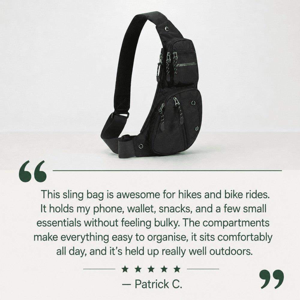 Crossbody Bag – Weather-Resistant Secure Travel Bag