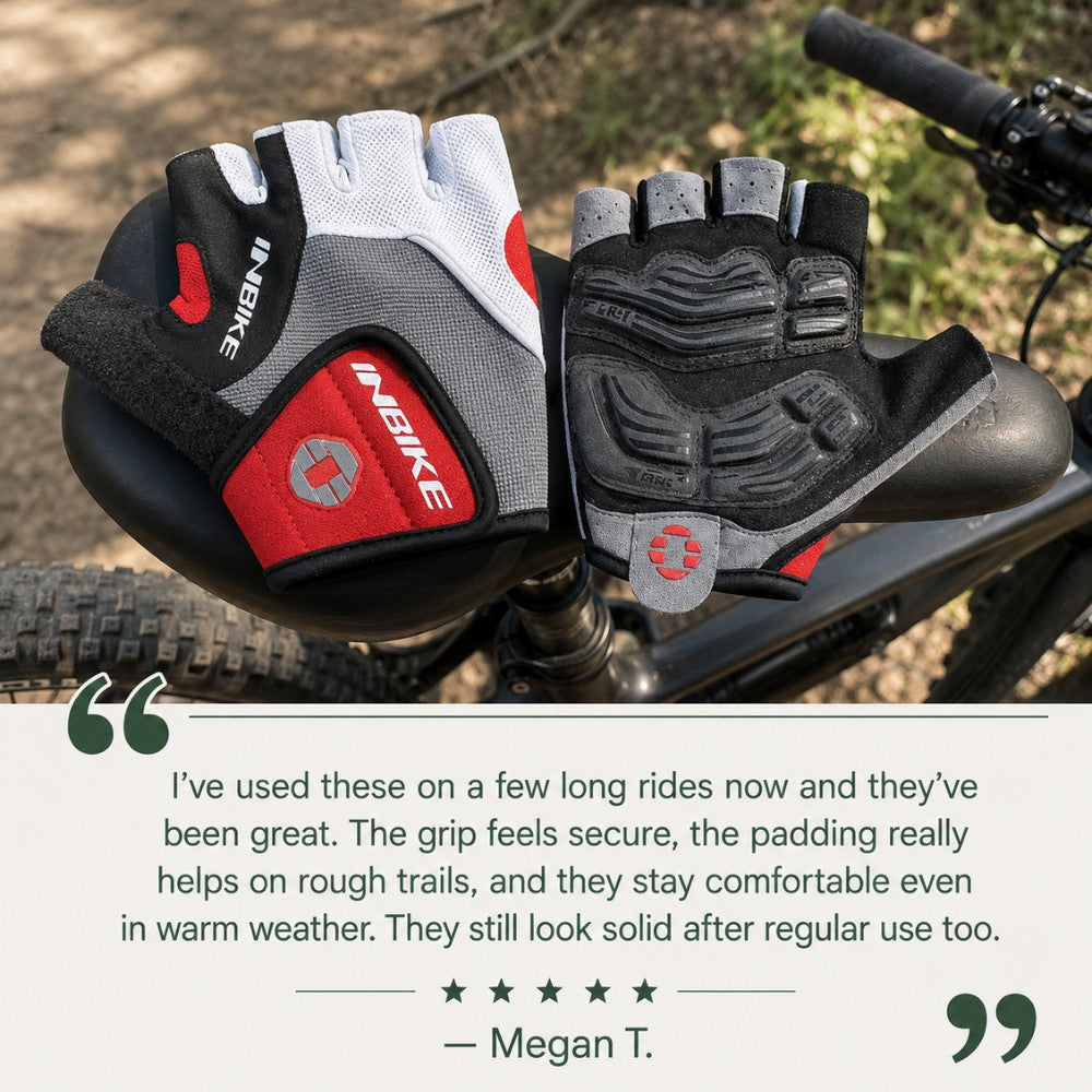 Cycling Gloves – Breathable Gel-Padded Riding Gloves