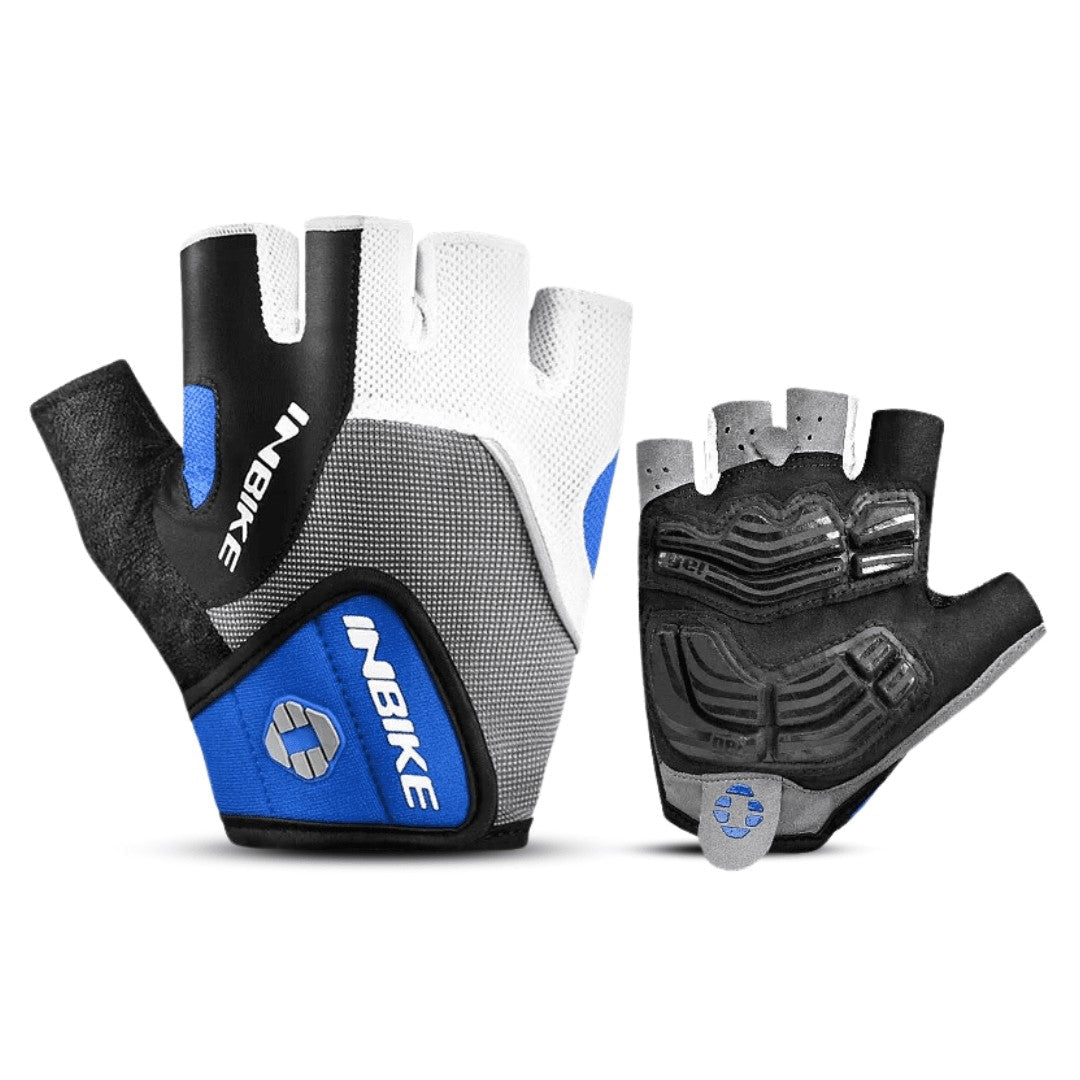 Cycling Gloves – Breathable Gel-Padded Riding Gloves – Blue