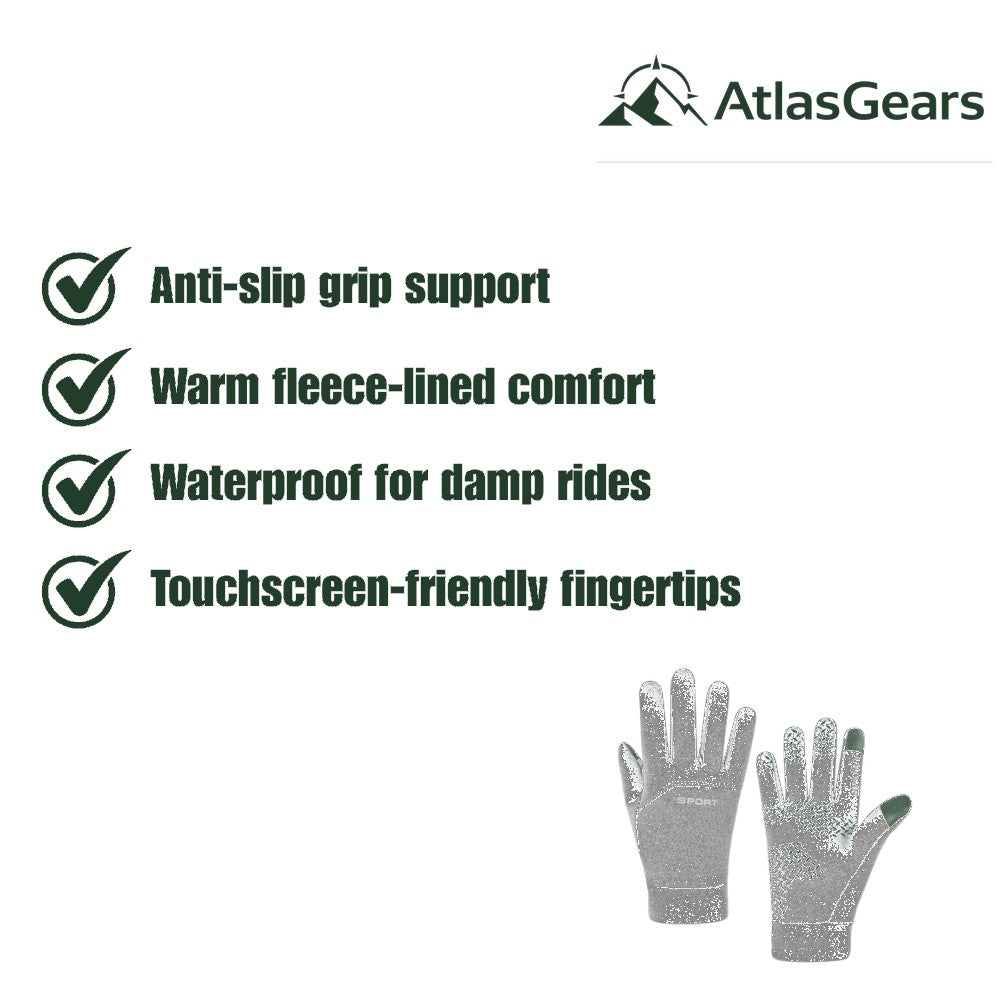 Cycling Gloves – Waterproof Thermal Full-Finger Gloves