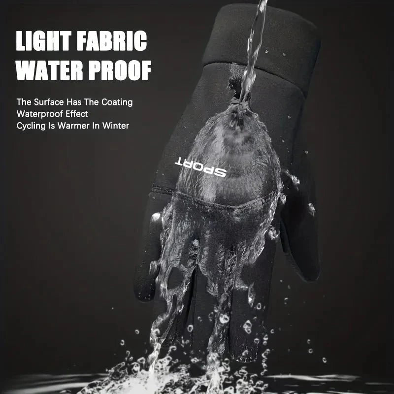 Cycling Gloves – Waterproof Thermal Full-Finger Gloves
