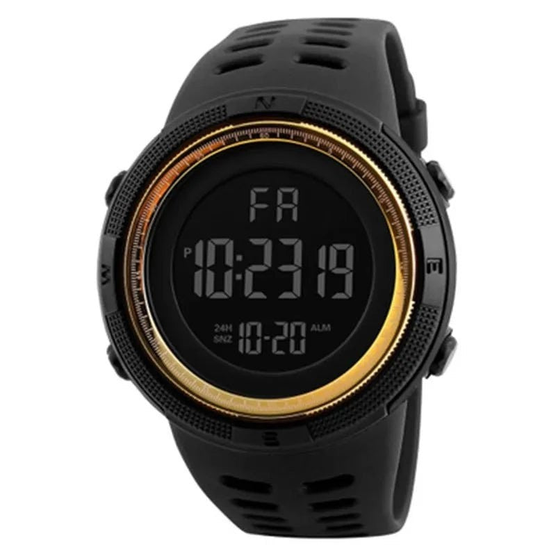 Digital Watch – Luminous Multifunction Outdoor Watch – Gold