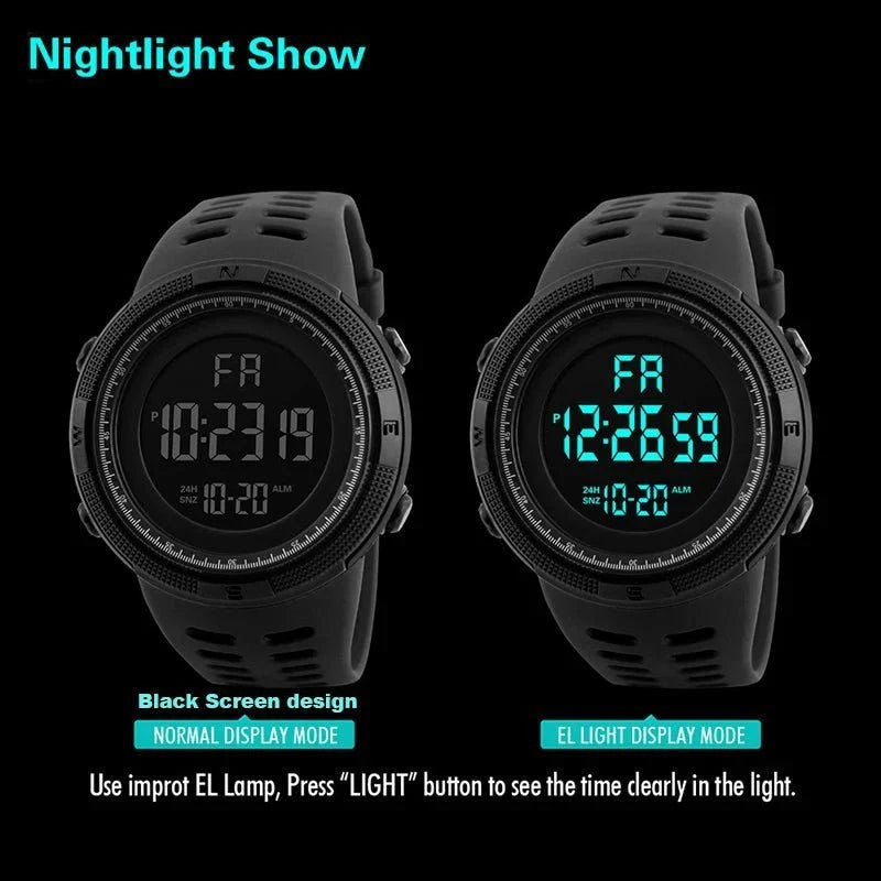 Digital Watch – Luminous Multifunction Outdoor Watch