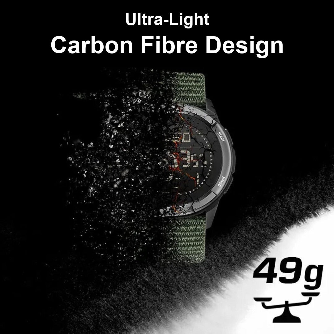 Digital Watch – Men's Carbon Fibre Outdoor Sports Watch