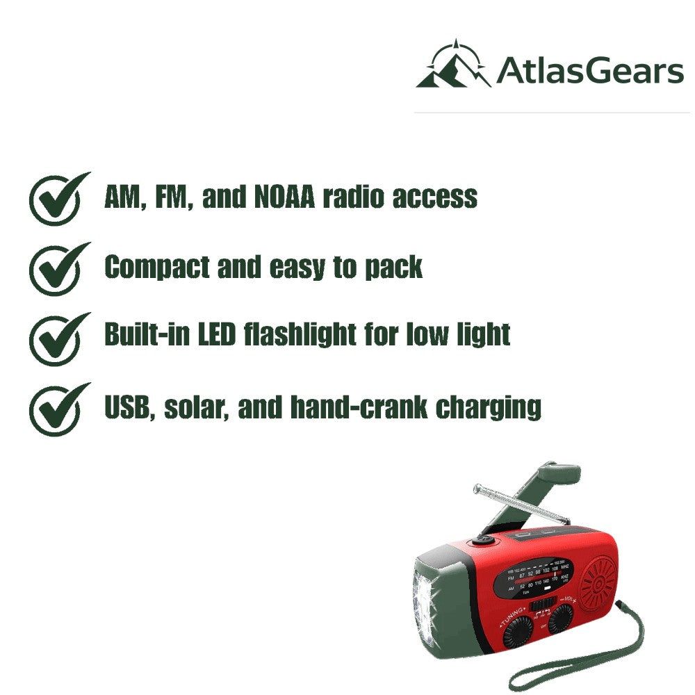 Emergency Radio – Compact Weather-Resistant Portable Radio