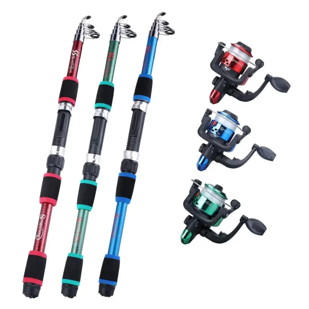 Fishing Rod Set – Telescopic Rod & Reel Combo Kit